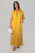Load image into Gallery viewer, New Arrivals - Dots On Dots Dress Yellow