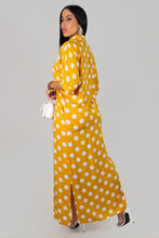 Load image into Gallery viewer, New Arrivals - Dots On Dots Dress Yellow