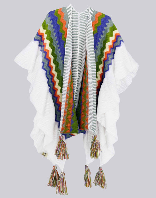 New Arrival Sweater Ruffle Kimono