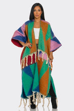 Load image into Gallery viewer, New Arrivals  - Printed Maxi Cardigan Tassel
