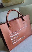 Load image into Gallery viewer, I Speak French Tote (Tan) Accessories
