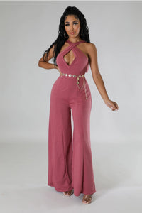 Tied Up Wide Leg Jumpsuit