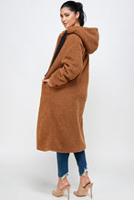 Load image into Gallery viewer, Hooded Teddy Coat| Outerwear
