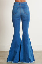 Load image into Gallery viewer, Distressed Flare Denim Jeans
