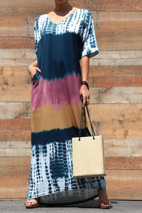 Dipped in Color Dress with Pockets