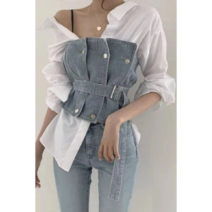 Honey Denim Top