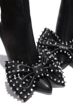 Load image into Gallery viewer, Studded Big Bow BOOTIES | Shoes

