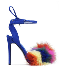 Colored Fur Heel | Shoes