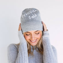 Load image into Gallery viewer, Freaking Cold Beanie Hand-Stitched Accessories
