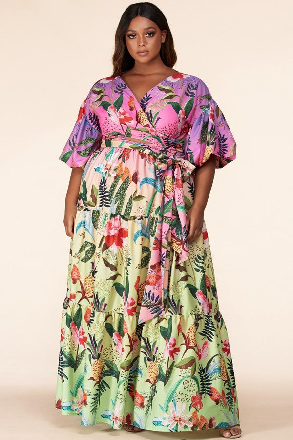 The Floral Maxi (Curvy) Dress