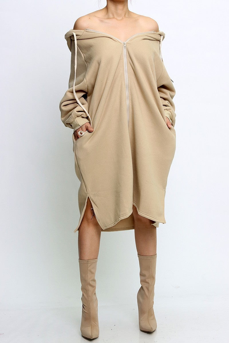 Oversize Hoodie Dress with pockets - Now On Sale