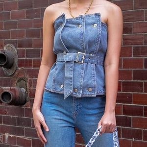 Honey Denim Top